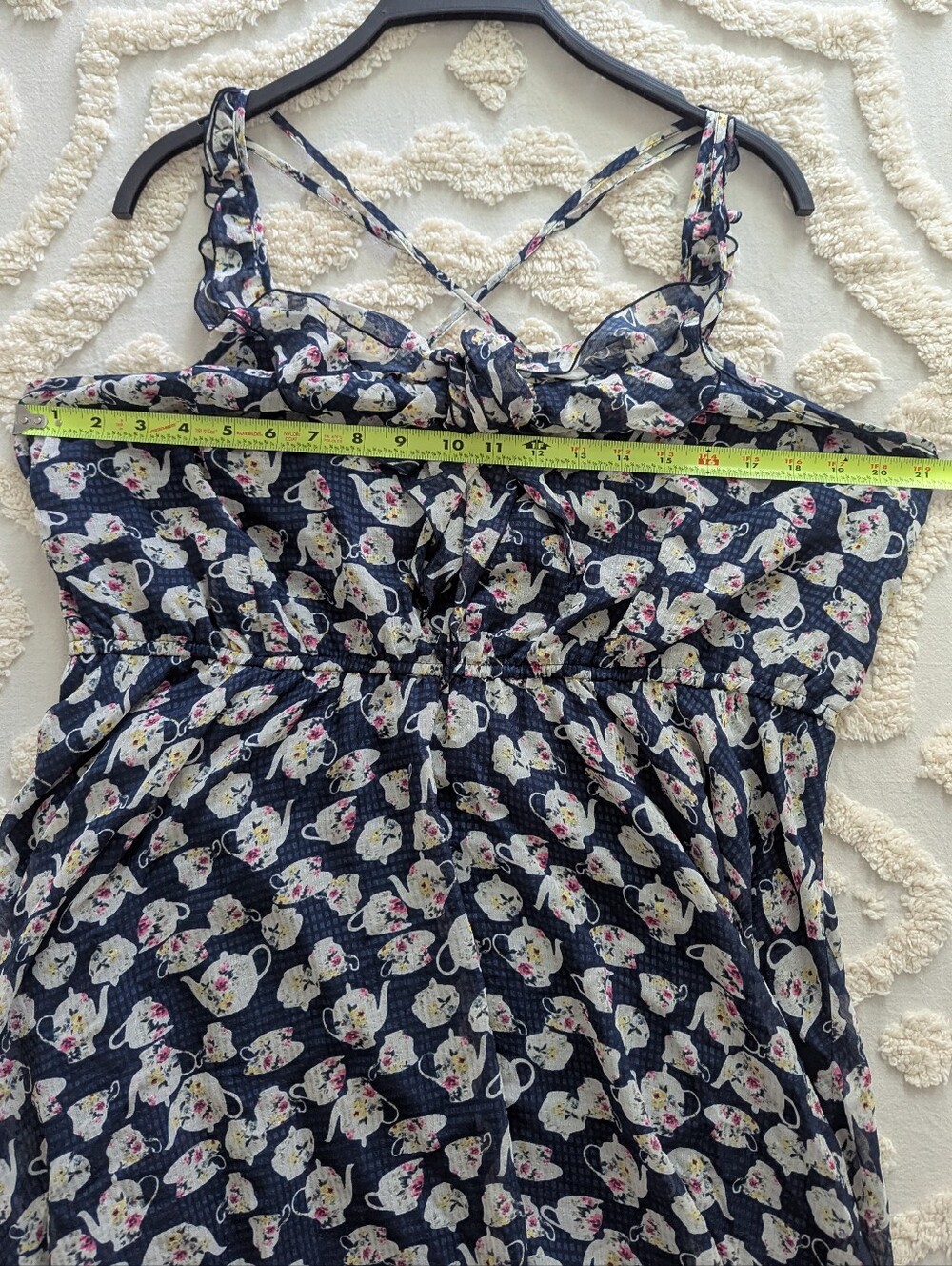 Disney Lauren Conrad Chiffon Alice In Wonderland Mad Hatter Tea Party Dress XXL - Picture 7 of 12